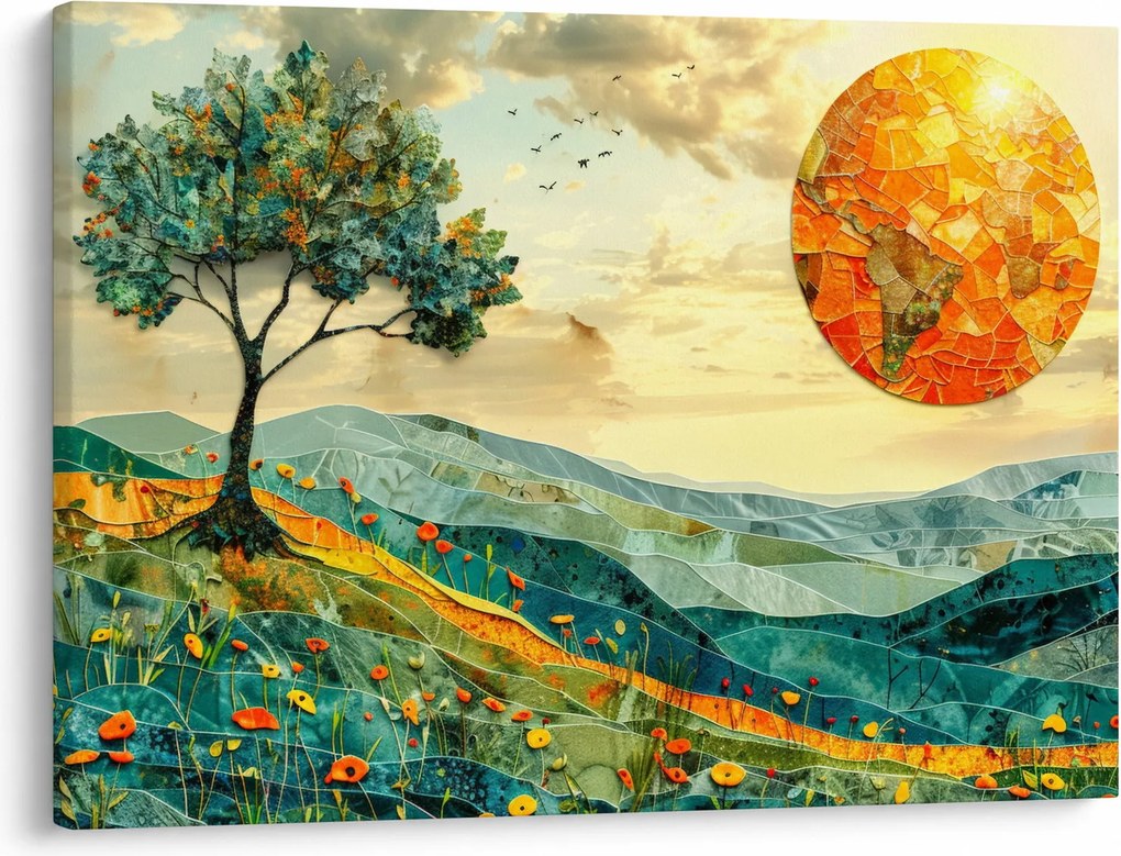 Obraz - Ilustracja krajobrazu (70x50 cm)