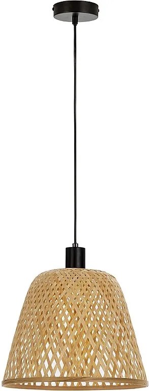 Zawieszenie kolumnowe z bambusa, średnica 30 cm.