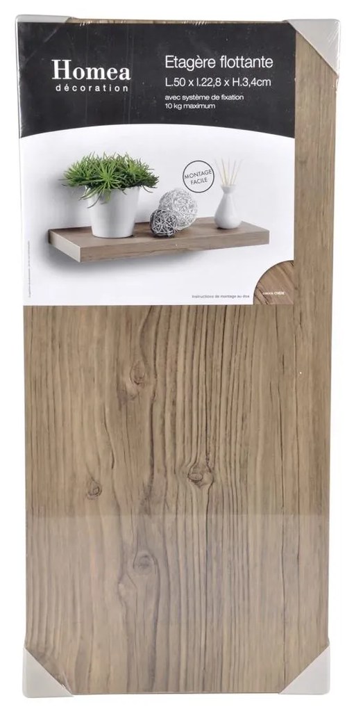 Półka wisząca na ścianę z MDF, dł. 50 cm
