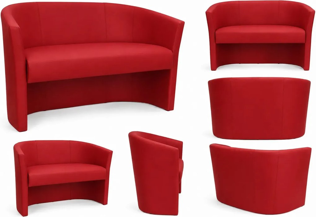 Sofa CLUB tapicerowana tkanina Eko-skóra : Kolor tkaniny - EKO-SKÓRA - 15D, Typ tkaniny - Eko-skóra