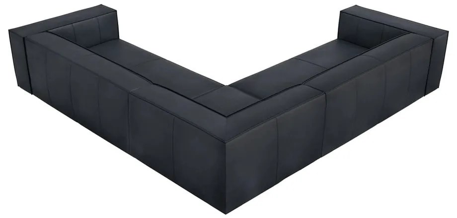 Ciemnoniebieski skórzany narożnik (strona zmienna) Madame – Windsor &amp; Co Sofas