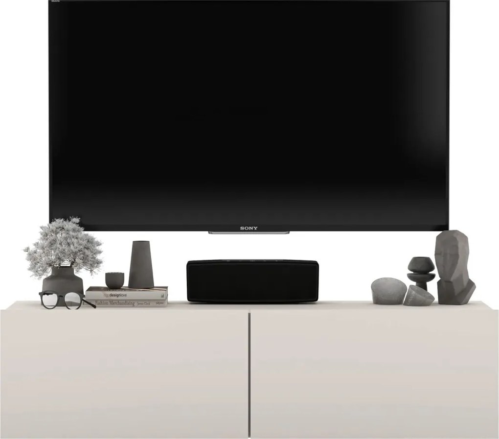 Wisząco stojąca szafka RTV Enjoy 120 cm, kolor kaszmir mat