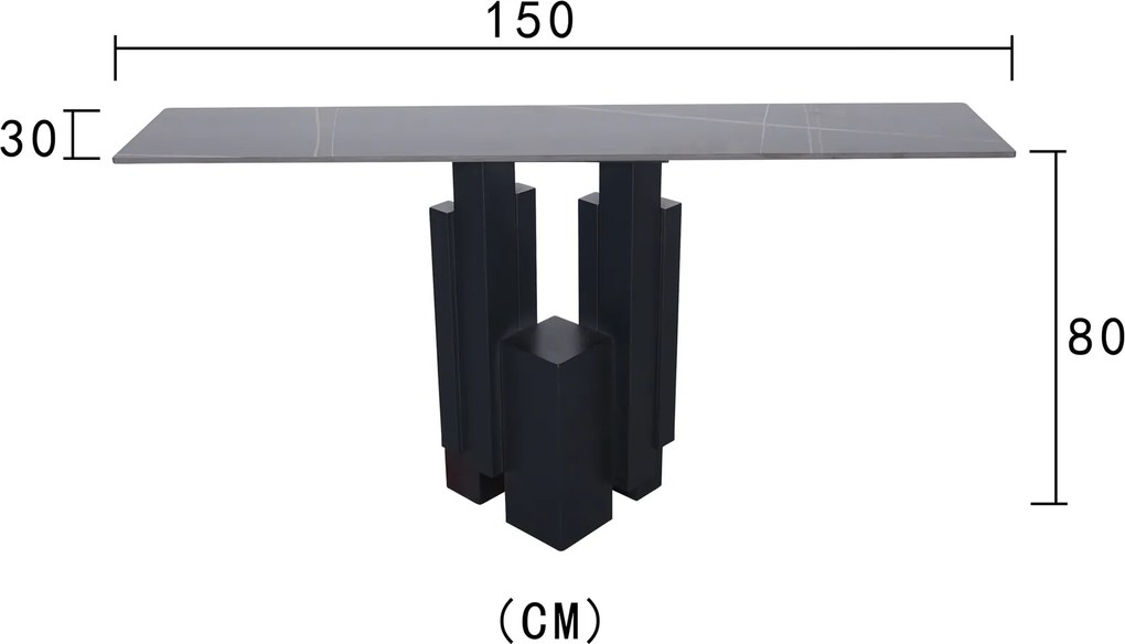Designerska konsola Modig M20, blat ze spieku 150 cm