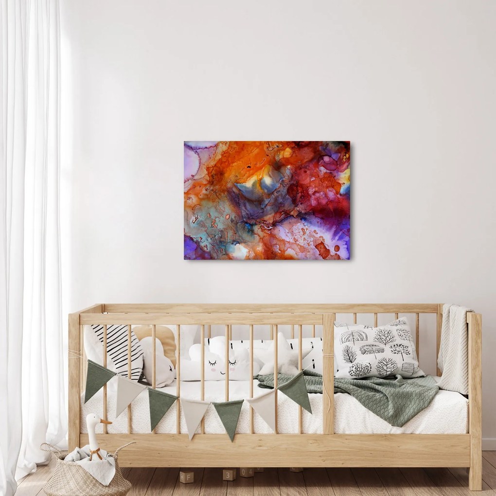 Obraz - Abstrakcyjna sztuka tuszu (70x50 cm)