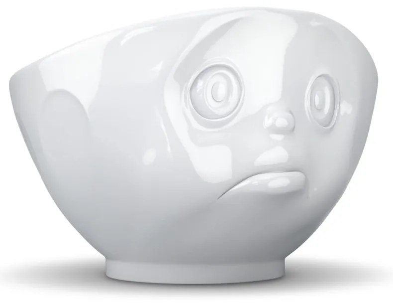 Biała porcelanowa nadąsana miska 58products