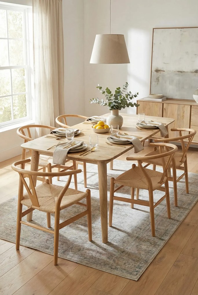 Stół bielony z drewna mango kolor naturalny Z2-K93