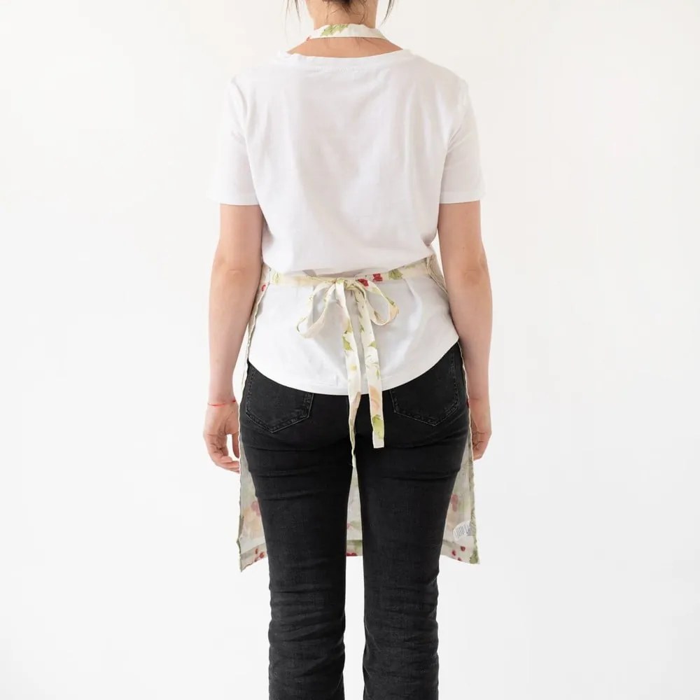 Świąteczny lniany fartuch Linen Tales Daily Apron Merry, 80x55 cm