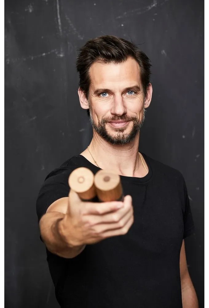 Czarny zestaw młynków do pieprzu i soli 2 szt. ceramiczny Gastro Black – Bitz