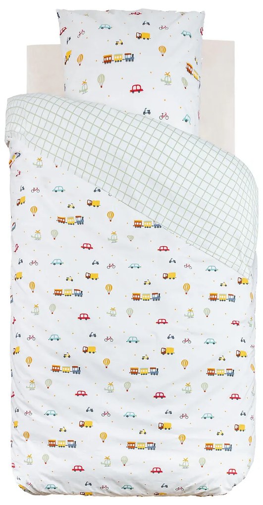 Pościel dla dziecka dwustronna CAR, 100% bawełny, 140 x 200 cm