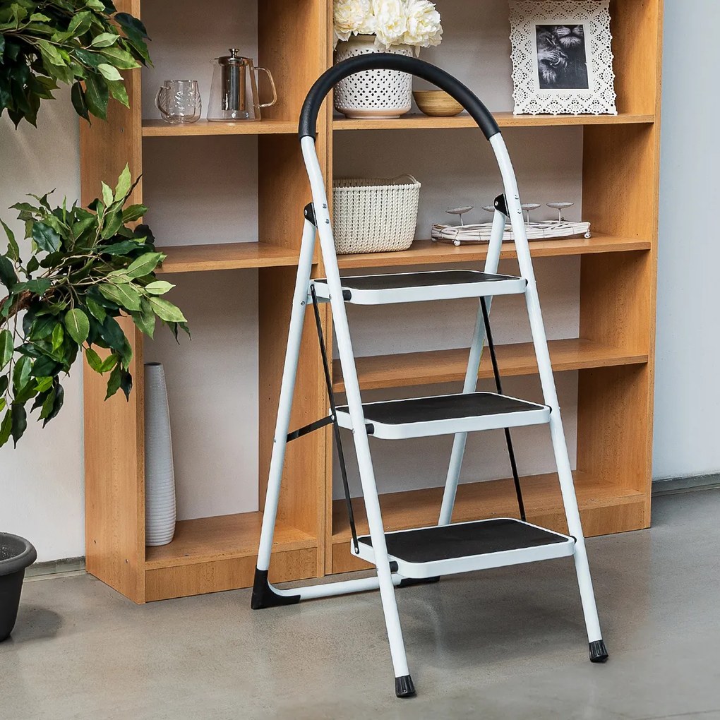 4Home Składane schodki stalowe Steps, 3 stopnie, 3 stopnie