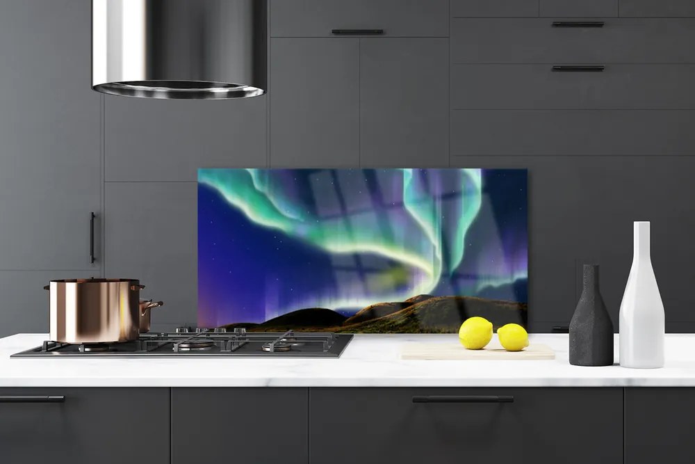 Panel nad blat kuchenny Magiczna Zorza Polarna