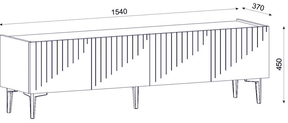 Stolik pod telewizor Draw Sapphire Oak