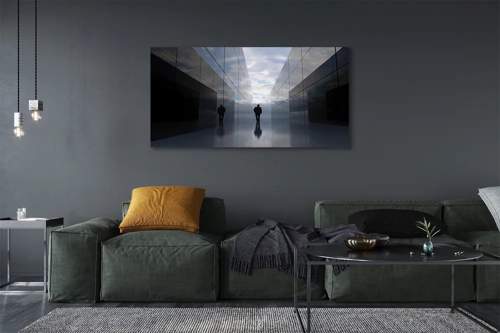 Obraz na płótnie Niebo w Lustrzanym Odbiciu