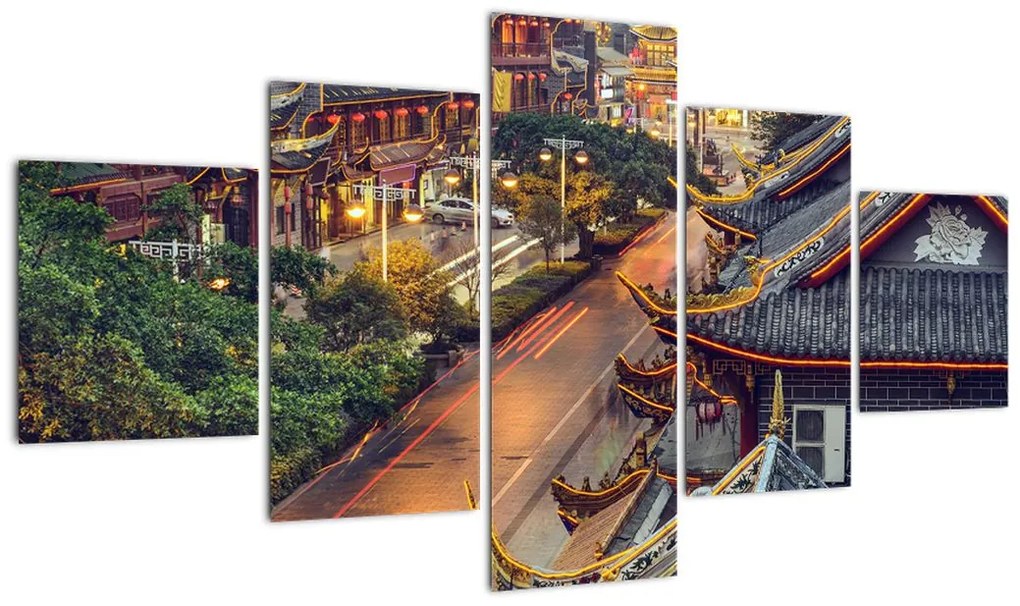 Obraz - Qintai Road, Chengdu, Chiny (125x70 cm)