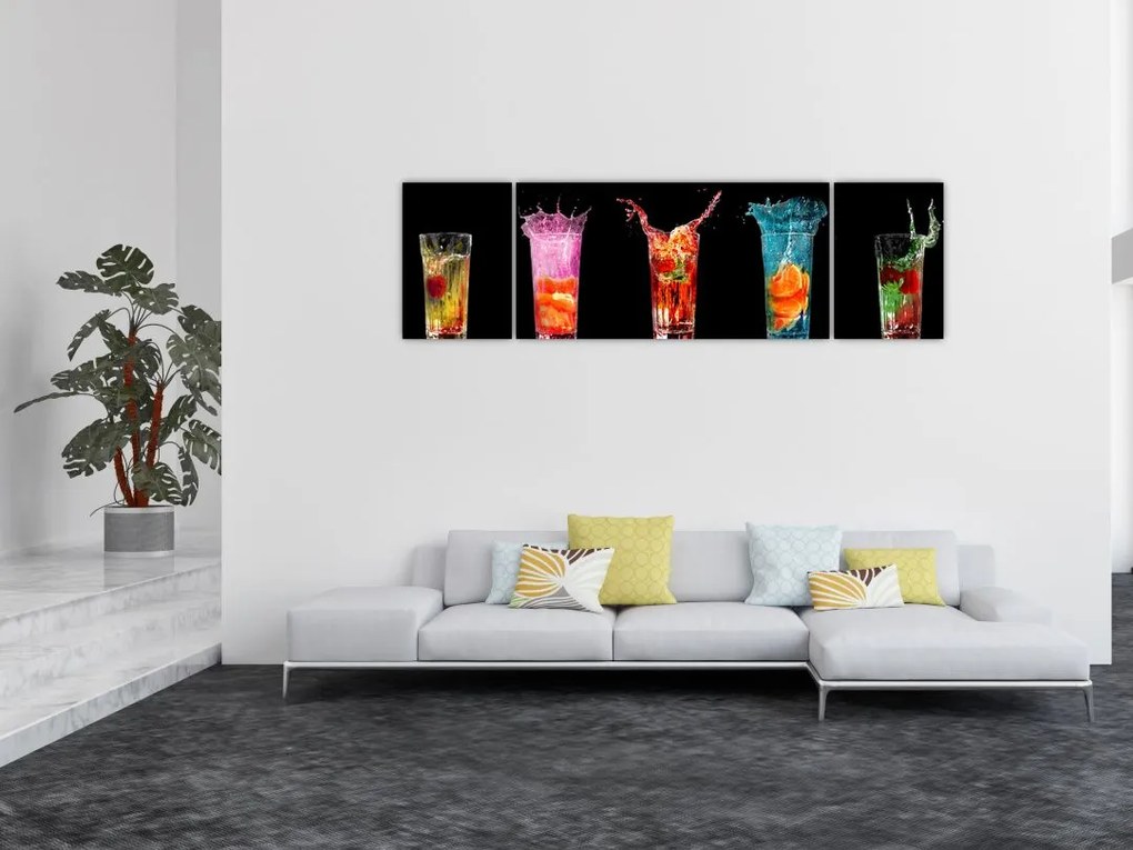 Obraz napojów (170x50 cm)