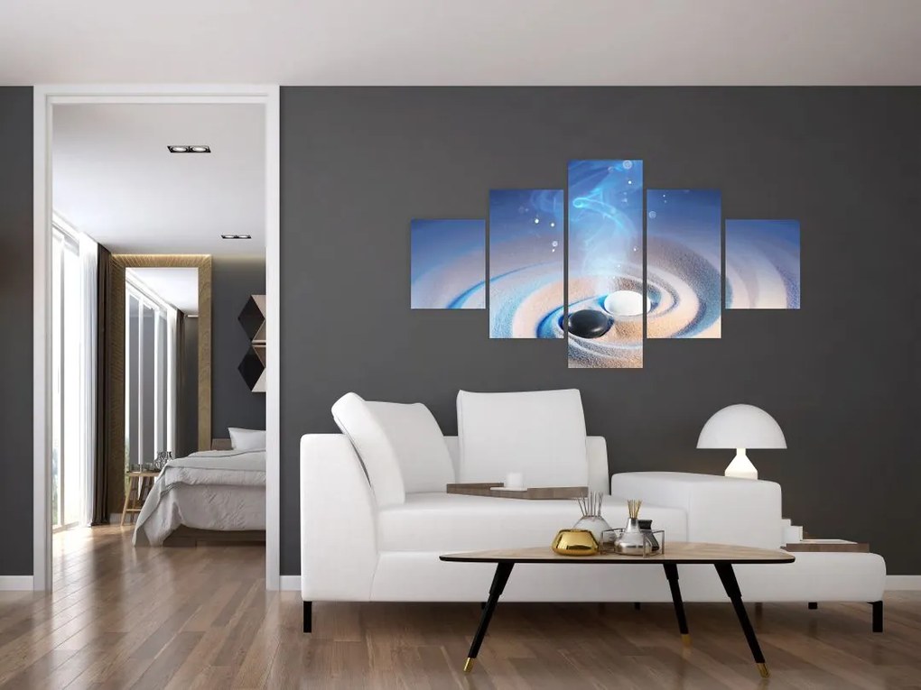 Obraz - Eteryczny yin-yang (125x70 cm)