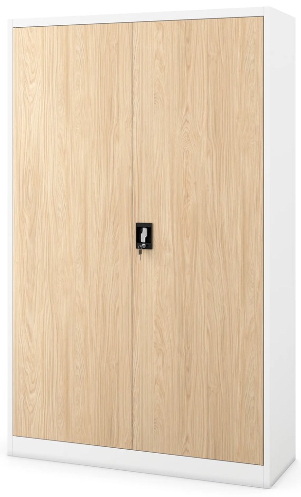 JAN II cabinet white RAL9003 sonoma oak H1850*W1150*D400