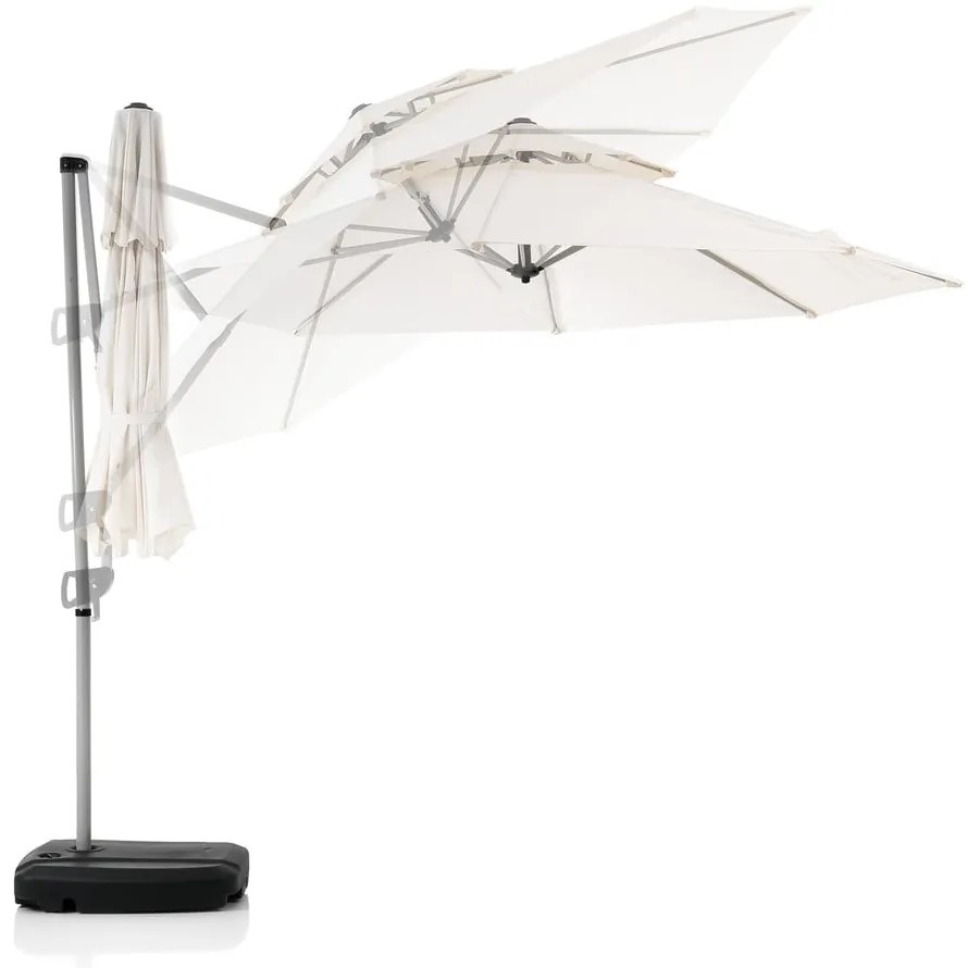 Biały parasol ogrodowy ø 350 cm Numana – Tomasucci