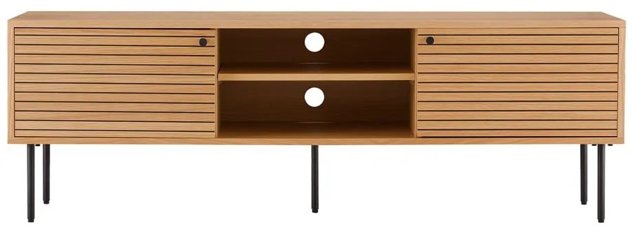 Szafka pod TV w dekorze dębu w naturalnym kolorze 40x50x150 cm Kyoto – House Nordic