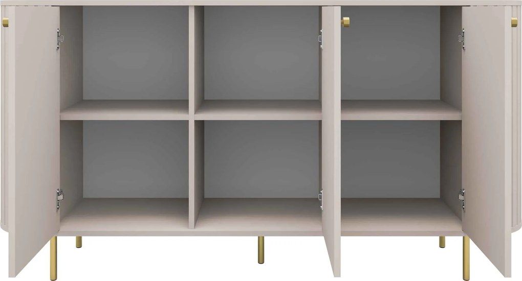 Komoda BOLLA 164,6 cm do Salonu Sypialni Odcienie beżu