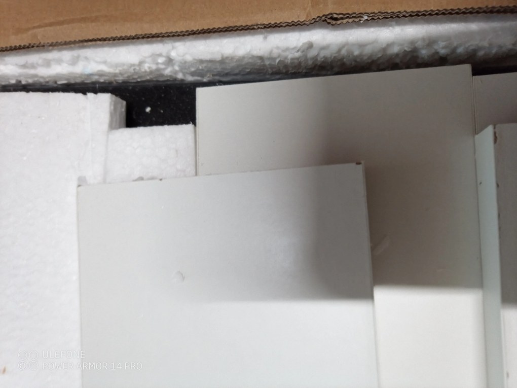 PROMOCJA Czarny stół jadalniany z białymi nogami MADO 120x80 II jakość