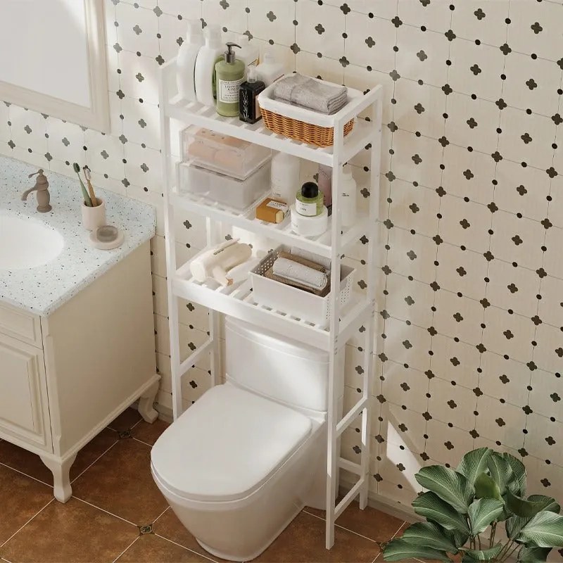 Półka nad toaletę / pralkę – wysoki regał łazienkowy 3 poziomy