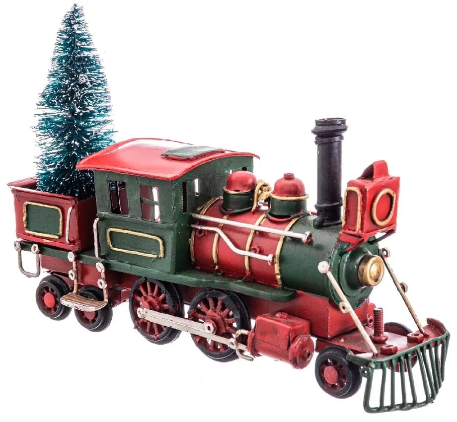 Metalowa figurka świąteczna (wysokość 13 cm) Train – Casa Selección