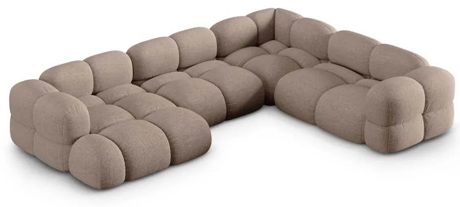 Brązowy narożnik (prawostronny/w kształcie litery U) Loretto – Cosmopolitan Design