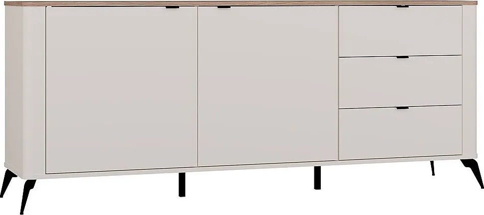 Komoda Cordoba 2D3S |  Kaszmir Dąb Castello | 183x43x75 cm | Cichy domyk, Szuflady