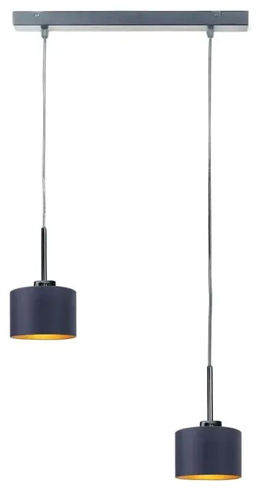 Okrągła lampa wisząca nad stół na srebrnym stelażu - F2-G82