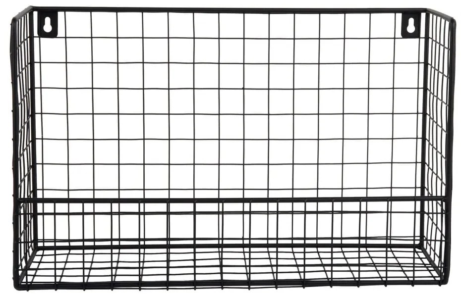 Czarna stalowa półka 40 cm Reja – PT LIVING