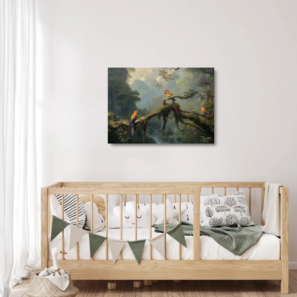 Obraz na szkle - Las tropikalny (70x50 cm)