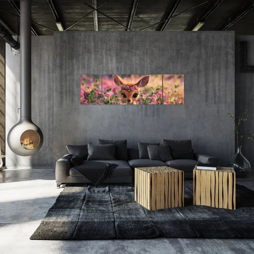 Obraz - Urocza sarna (170x50 cm)
