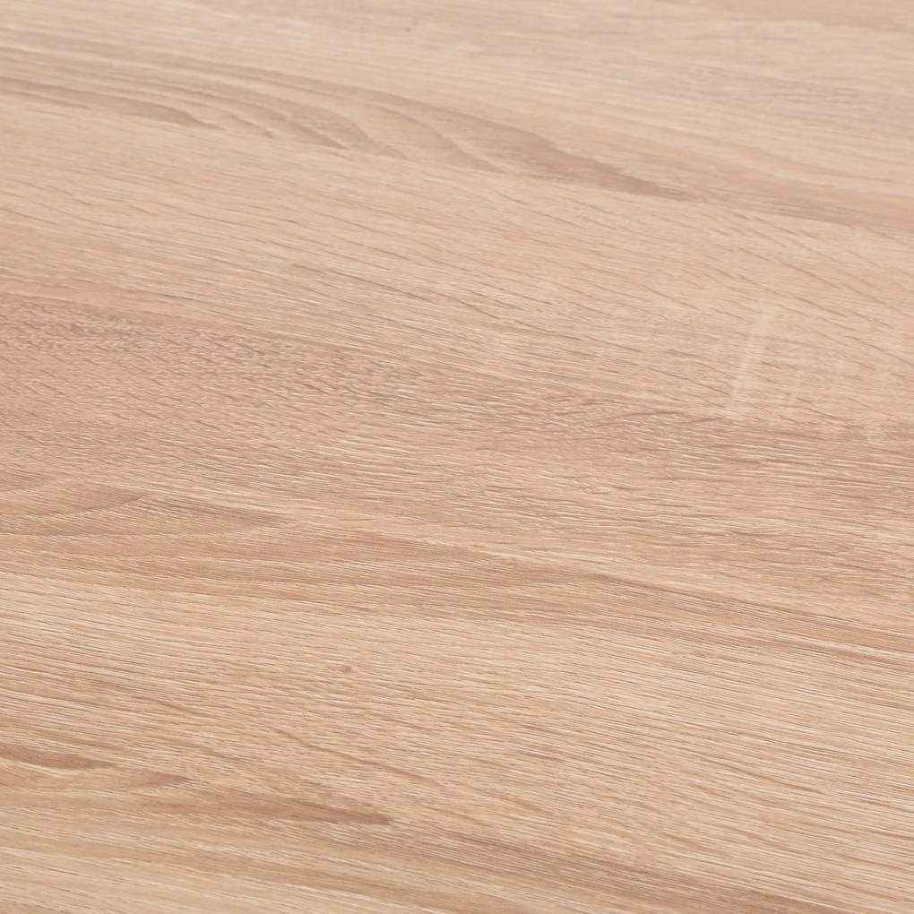 HOMCOM Biurko komputerowe z 6 półkami i szufladą Szeroki blat Naturalny kolor Idealne do nauki i pracy 100x55x815cm | Aosom PL