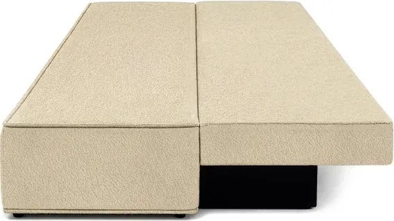 Sofa z Funkcją Spania MAVIA Beżowa Boucle Japandi