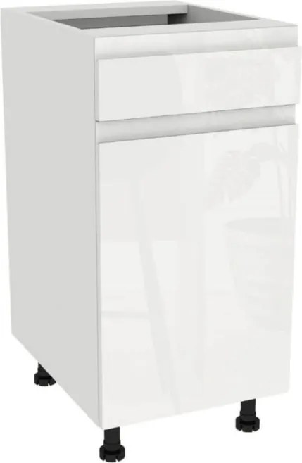 Zestaw Mebli Kuchennych MODERN 170 cm Biały Połysk Nowoczesny