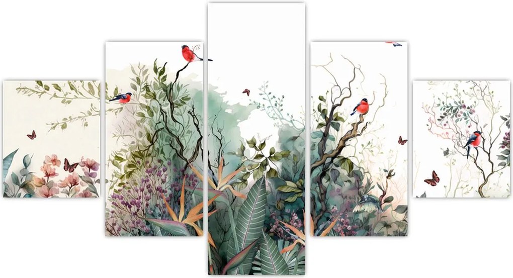 Obraz - Naturalny krajobraz, akwarela (125x70 cm)