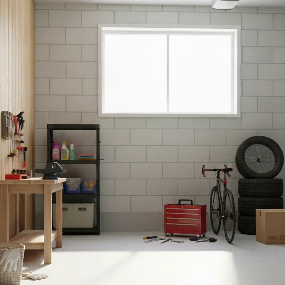 Prosperplast Regał warsztatowy STACKARO SOLID SMALL, 58x28x131,5cm, czarny