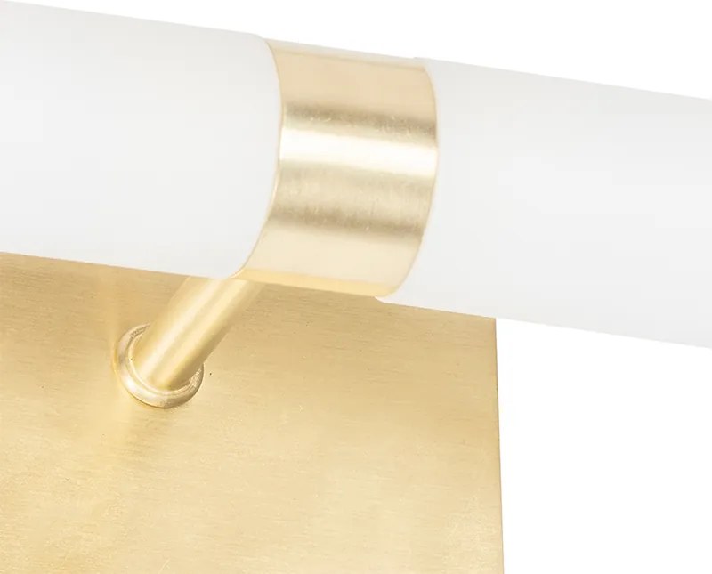 Inteligentna lampa łazienkowa ścienna złota IP44 2-punktowa z 2 WiFi G9 - Bath