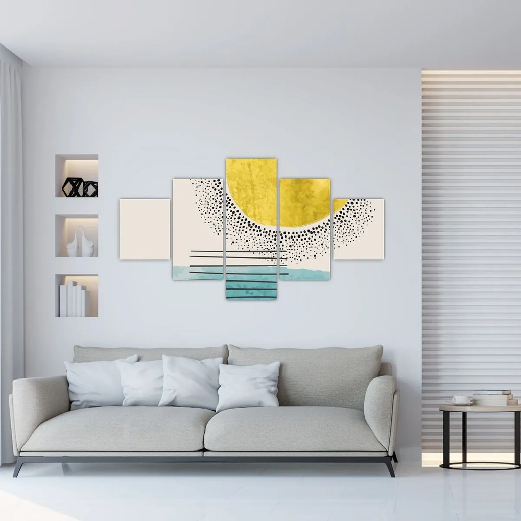 Obraz - Abstrakcyjny obraz plaży N⁰2 (125x70 cm)