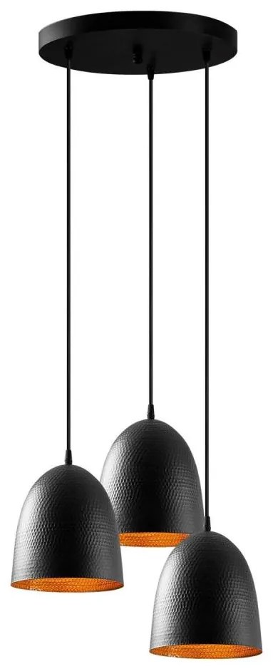 Żyrandol na lince TATTOO 3xE27/40W/230V czarny