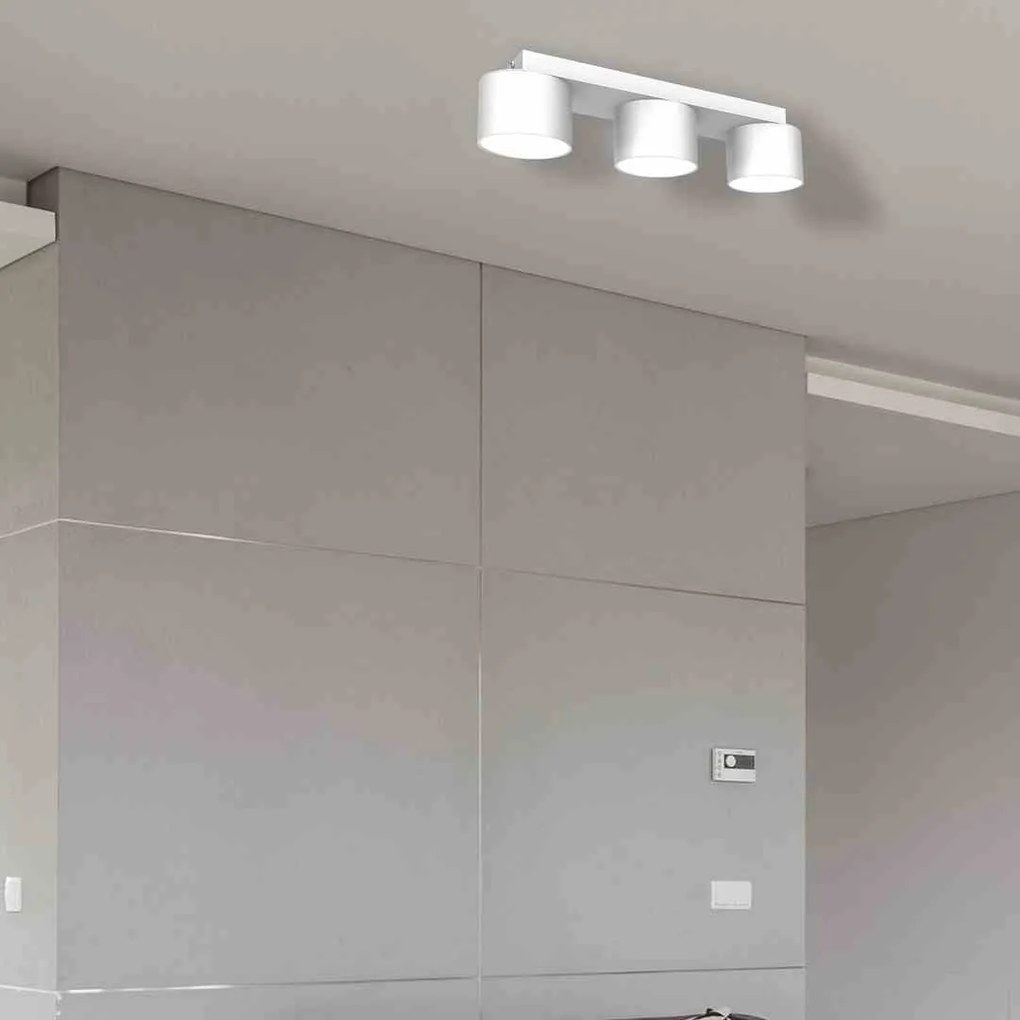 Lampa sufitowa, potrójna, biała DIXIE White 3xGX53 na listwie