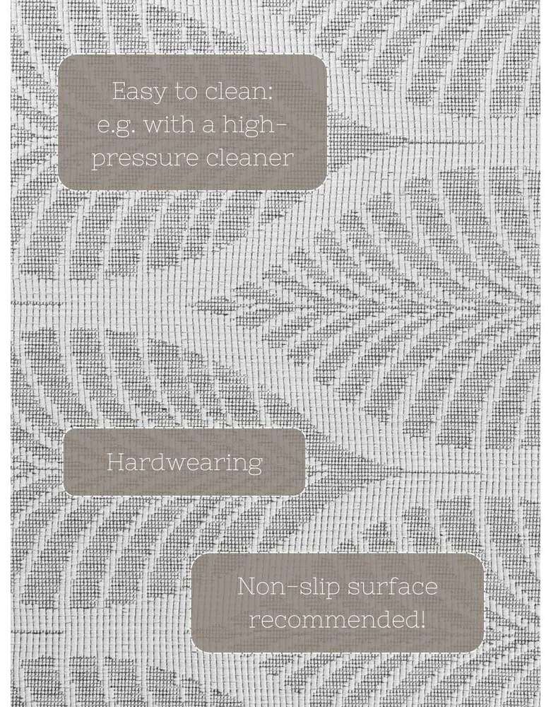 Chodnik odpowiedni na zewnątrz w szaro-śmietankowym kolorze 80x250 cm Duet Liora – NORTHRUGS