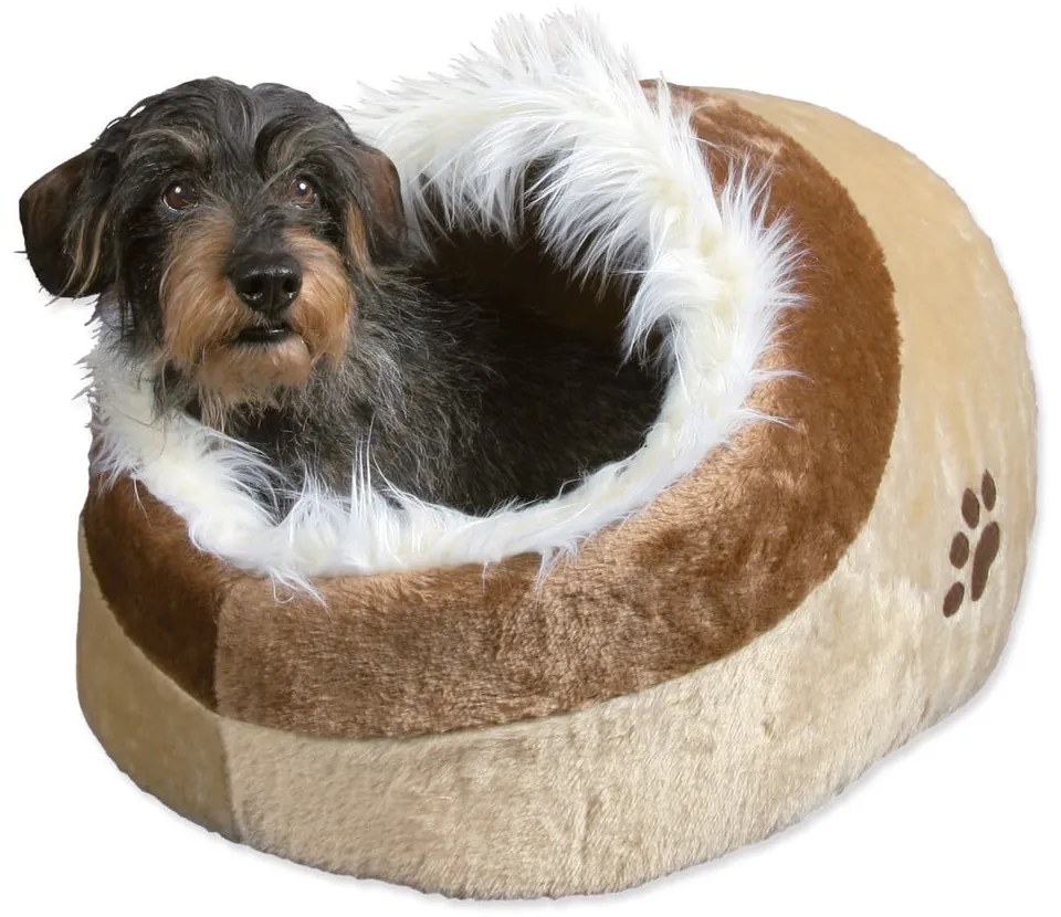 Beżowa pluszowa budka dla kotów 35x26 cm Trixie Minou – Plaček Pet Products