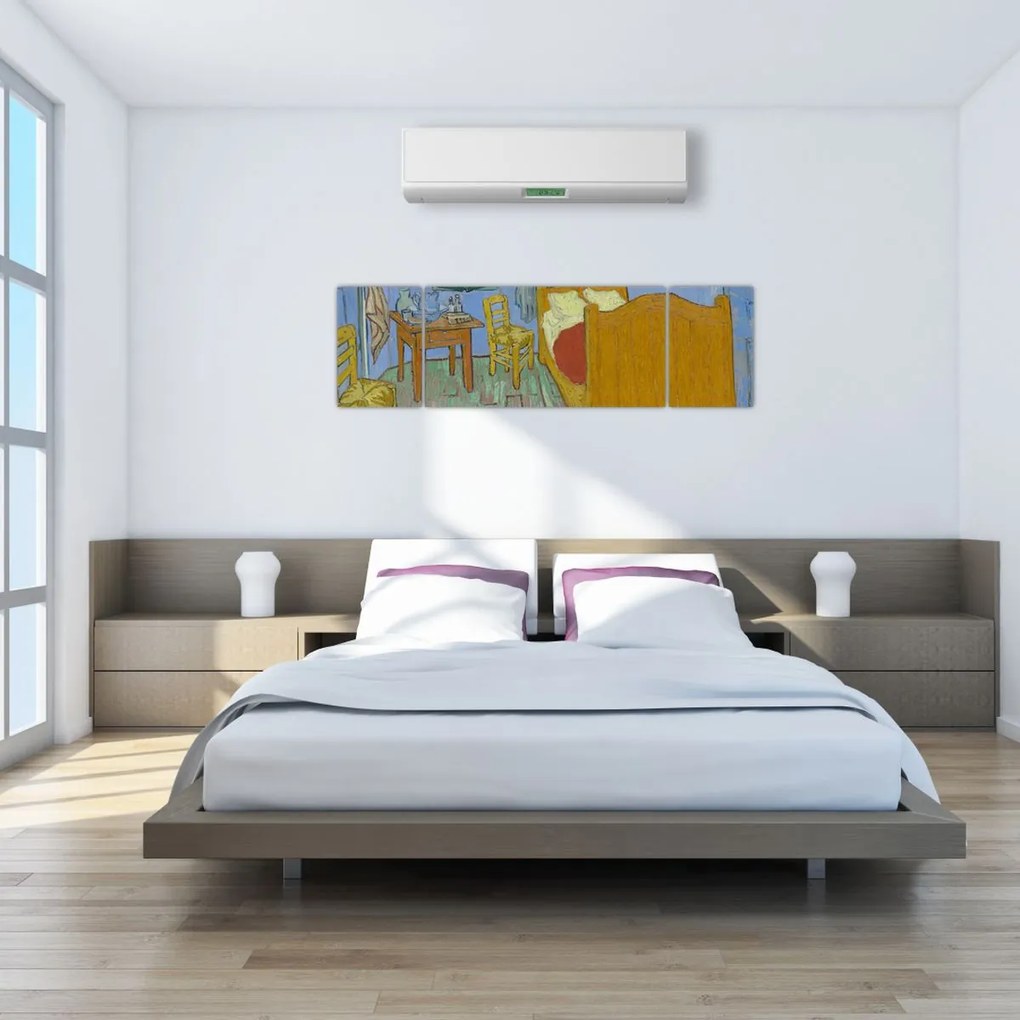 Obraz - Vincent van Gogh, The Bedroom, reprodukcje (170x50 cm)
