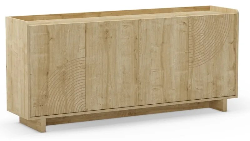 Komoda w dekorze dębu w naturalnym kolorze 180x80x40 cm Daira – Marckeric