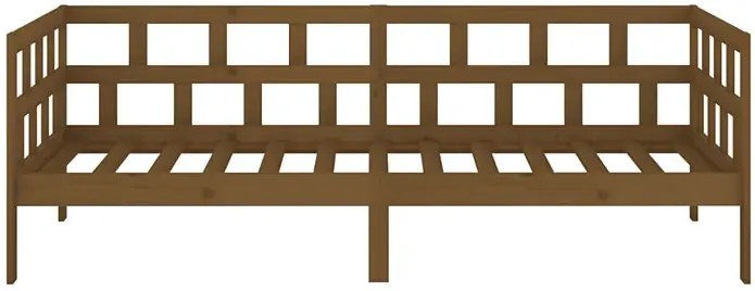 Drewniane łóżko dzienne miodowy brąz 80x200 H1-Z56
