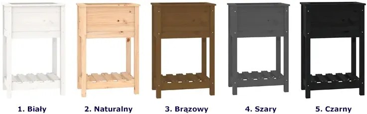 Brązowa rustykalna donica ogrodowa - Zelo