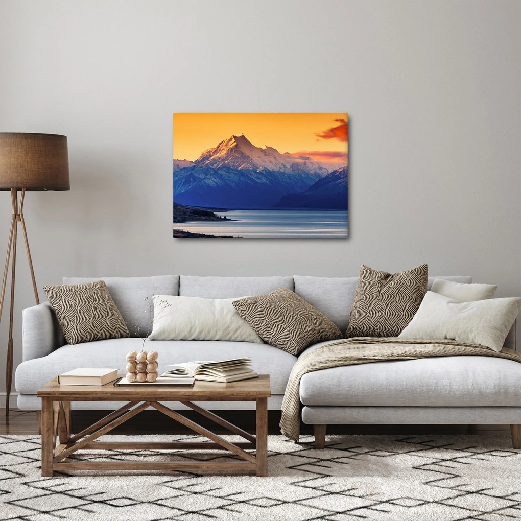 Obraz - Jezioro Pukaki (70x50 cm)