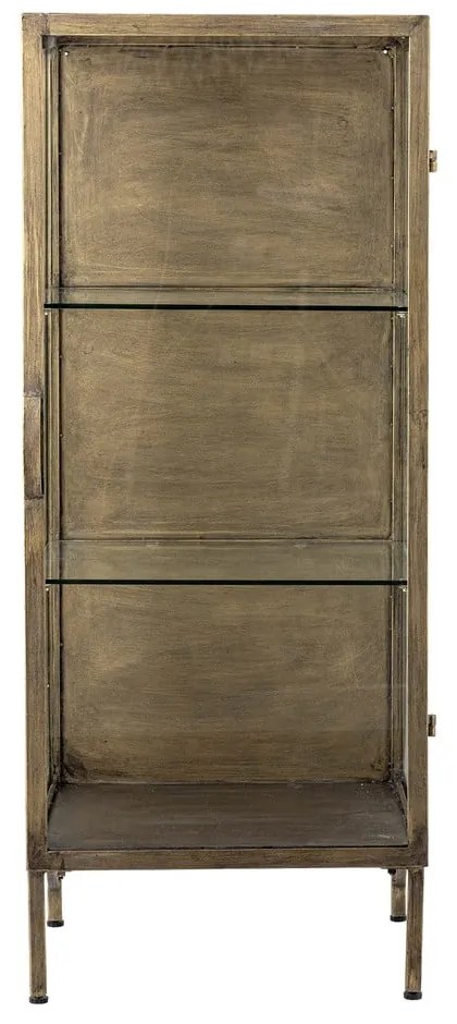 Metalowa witryna w kolorze złota 45x110x40 cm Saone – Bloomingville